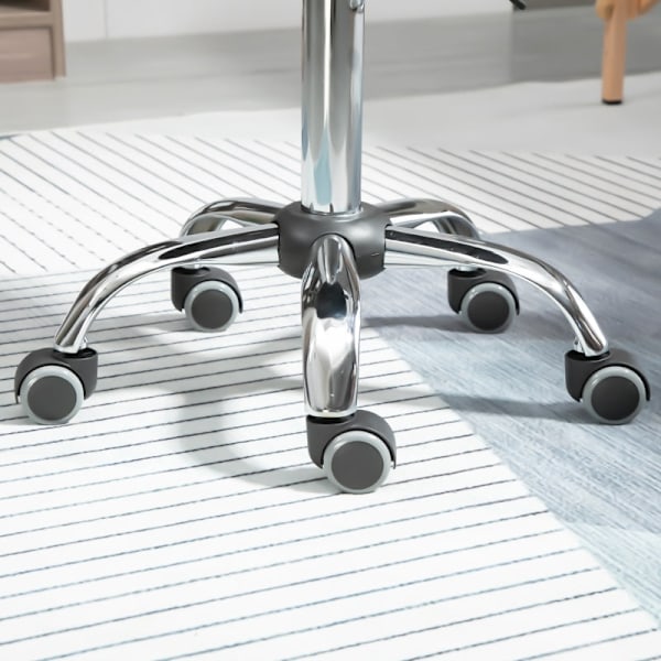Rootz Salon Pall - Kontorspall - Pall i konstläder - Justerbar i höjdled - Ergonomisk design - 48cm x 48cm x 54-69cm