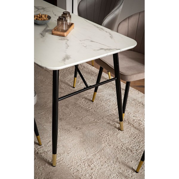 Rootz Large Matsalsbord - Rektangulärt matbord - Modernt marmorbord - Sittplatser 10 - 200 cm x 90 cm x 76 cm