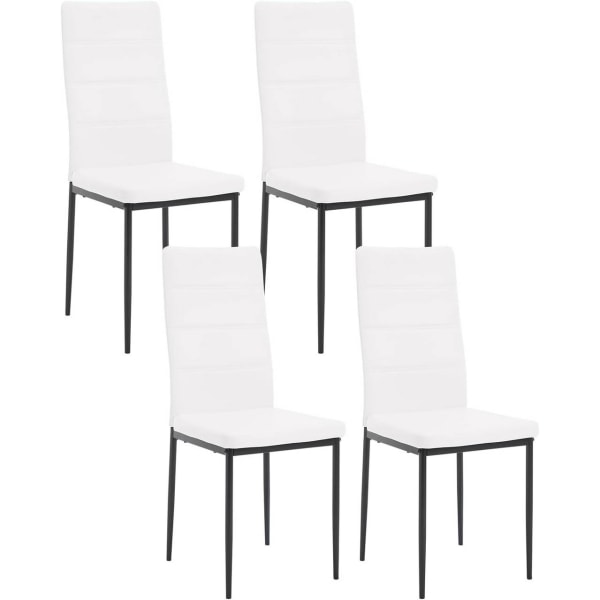 Rootz spisestuestole Sæt med 4 - Højryggede stole - Metalbenstol