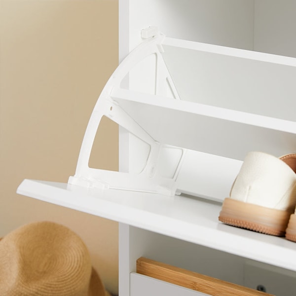 Rootz Modern Shoe Cabinet - Skoorganisatör - Folding Shoe Storage - Space Efficient - 60cm x 122 cm x 34 cm