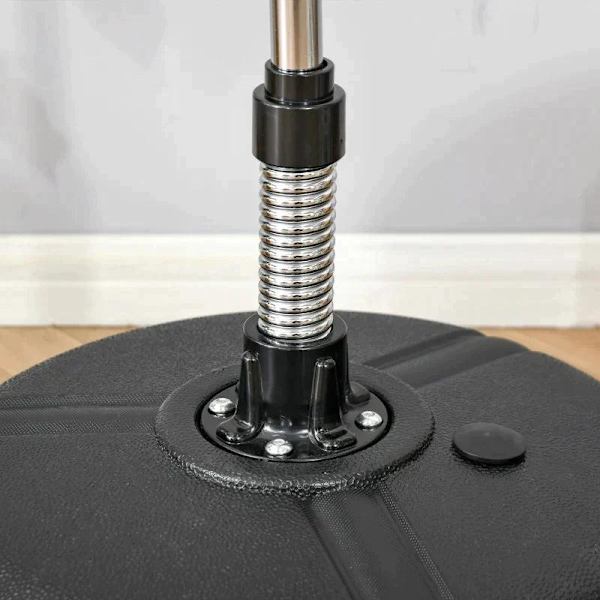 Rootz Punching Ball Set - Stålåda - Fitness Boxningssäck Träningsset - Höjdjusterbar med 1 par handskar - Lämplig för proffs och nybörjare - Svart - 4