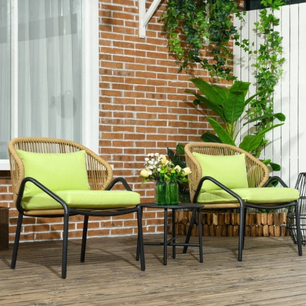 Rootz Polyrattan puutarhakalusteet - Rottinkinen patio - Istuint