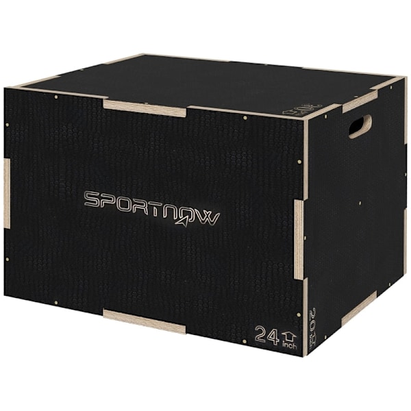 Rootz Wooden Plyometric Jump Box - Crossfit Jump Trainer - Box Jump Utrustning - Bokträ - 76cm x 61cm x 51cm