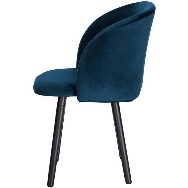 Rootz Ergonomic Velvet Spisestuestol - Komfortstol - Stilfuld siddeplads - Ergonomisk støtte - Materialer af høj kvalitet - Alsidigt design - 45cm x 4