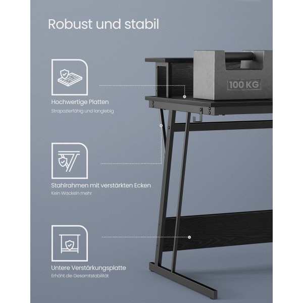Rootz LWD191B56 Classic Sort spisestuestol i 2 dele - Køkkenstol - Polstrede stole - Komfortable siddepladser - Stilfuldt design - Nem at samle - 60 c