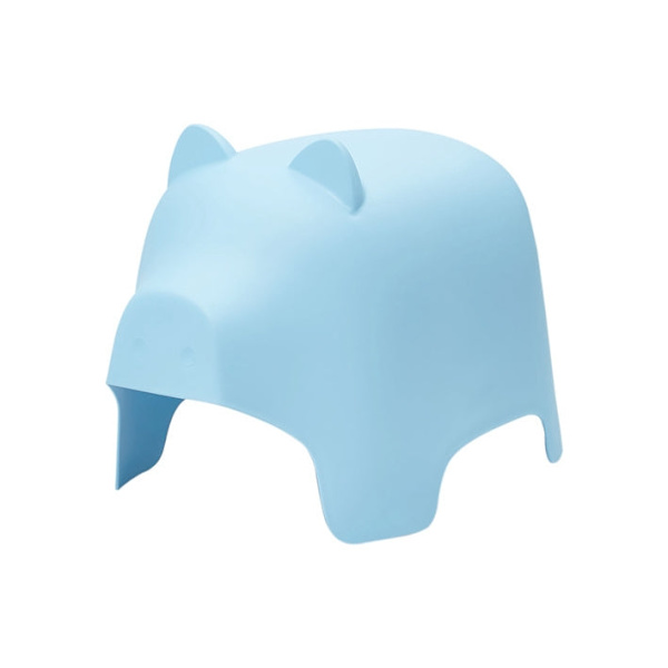 Rootz barnpall - Djurpall - Pig Design Stol - Giftfri plast - Lätt att rengöra - Dekorativ och funktionell - 35cm x 42cm x 60cm
