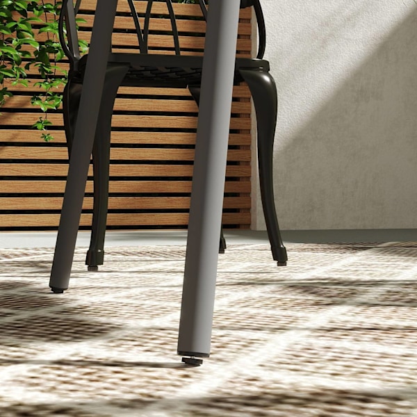 Rootz Garden Bord - Udendørs spisebord - Patio Bord - Rust Resistent - Let at rengøre - 80 cm x 80 cm x 74 cm