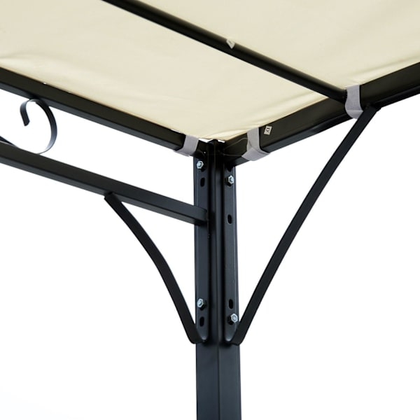 Rootz Roofing Pavilion - musta - metalli, polyesteri - 116,92 cm x 116,92 cm x 77,95 cm