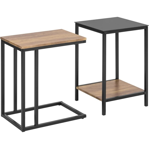Rootz Set med 2 soffbord - Sidobord - Vardagsbord - Stapling Sidobord