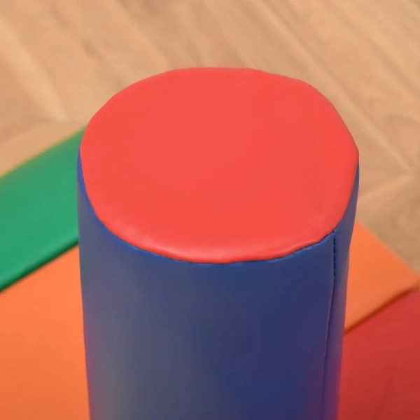 Rootz bløde byggeklodser - 7 stk. Sæt - Sikkert materiale - Blødt og let at vedligeholde - Skum - Farverigt - 60L x 40W x 11H cm