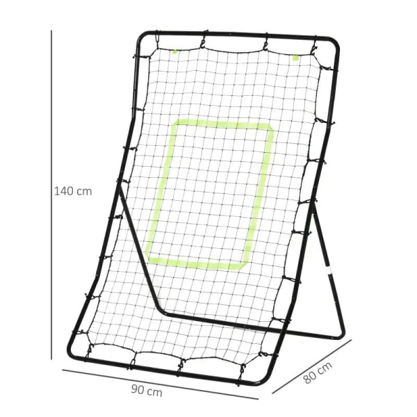 Rootz Rebounder Net - Rebounder - Rebound Seinäverkko - Potkuverkko - Musta - 75x126cm