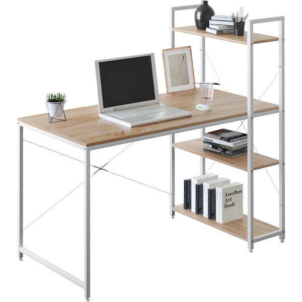 Rootz multifunktionellt skrivbord - Kontorsskrivbord - Spelbord - Mångsidig design - Gott om förvaring - Robust konstruktion - 120 cm x 120 cm x 64 cm