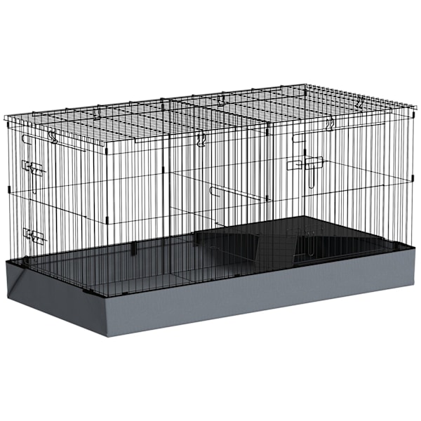Rootz 2 -i -1 Dwarf Hamster Cage - Small Animal Cage - Kæledyrskabeling - Vandtæt stof - 121 cm x 61 cm x 61 cm