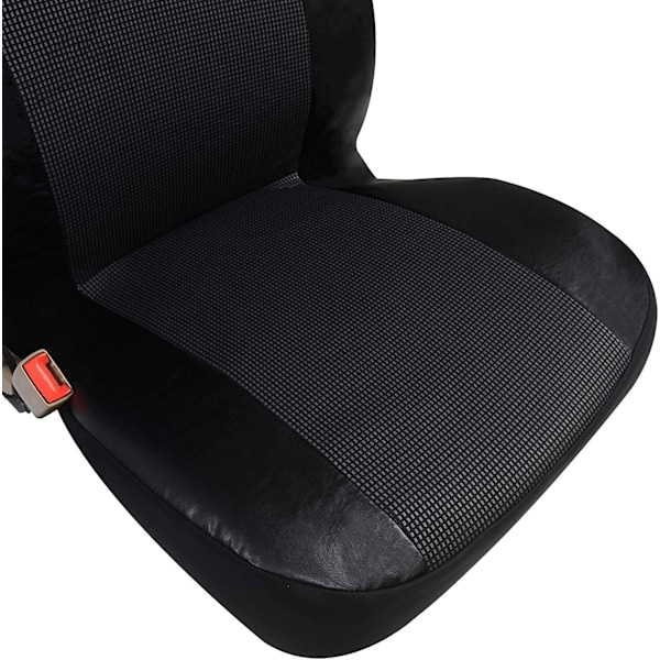 Rootz bilstolsöverdrag - Set med 1+2 - Konstläder - Lättskött - Universal Fit - Polyesterskum - 3-8 mm - Tvättbar - Installationstillbehör - 100 % pol