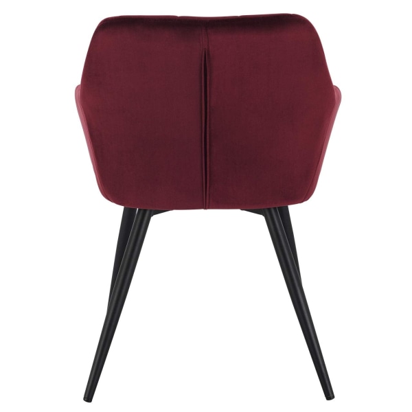 Rootz Velvet Dining Chair - Komfortstol - Snygga sittplatser - Ergonomisk design - Hållbar konstruktion - Golvskydd - 49cm x 43cm x 81cm