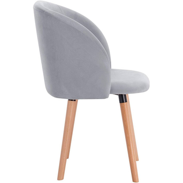 Rootz Elegant Velvet Matstolar - Ergonomiska sittplatser - Snygga middagsstolar - Bekväma, hållbara, mångsidiga - 45cm x 46cm x 84cm