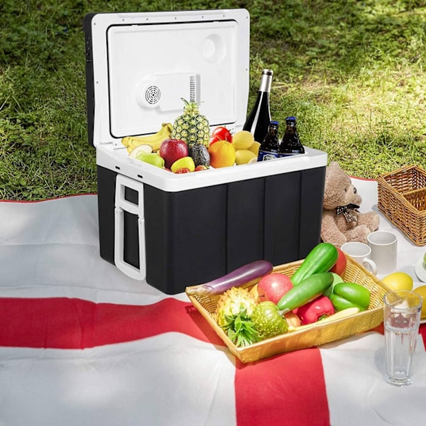 Rootz 50L Portable Electric Cooler Warmer - Resekyl - AC/DC Adapter - Stor kapacitet - Tyst teknik - 60cm x 41cm x 42cm