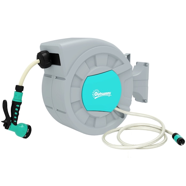 Rootz Wall Mount Garden Slange Holder - Slangrulle - Vandingssystem - 180 ° Rotatabelt - 55 cm x 21 cm x 41,5 cm