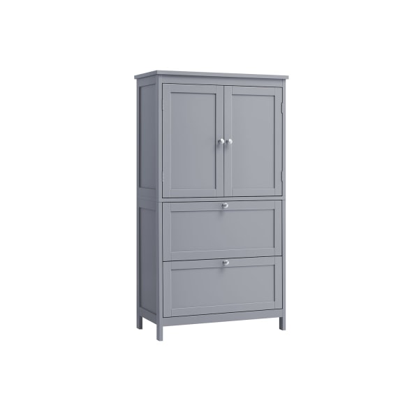 Rootz Dove Grey Badeværelsesskab - Opbevaringsenhed - Organizer - MDF-materiale - Rummeligt design - Nem montering - 30cm x 60cm x 110cm