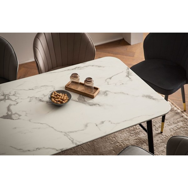Rootz Large Matsalsbord - Rektangulärt matbord - Modernt marmorbord - Sittplatser 10 - 200 cm x 90 cm x 76 cm