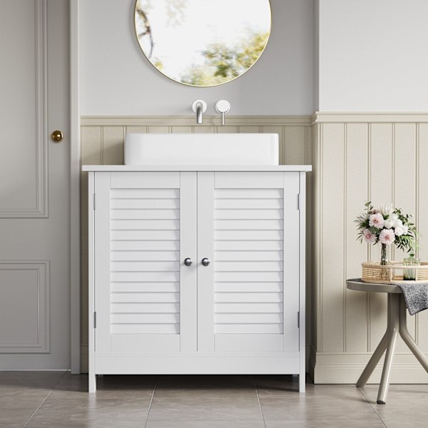 Rootz Sink Cabinet - Badeværelsesskab - Opbevaringsskab - Justerbar hylde - 60 cm x 30 cm x 60 cm