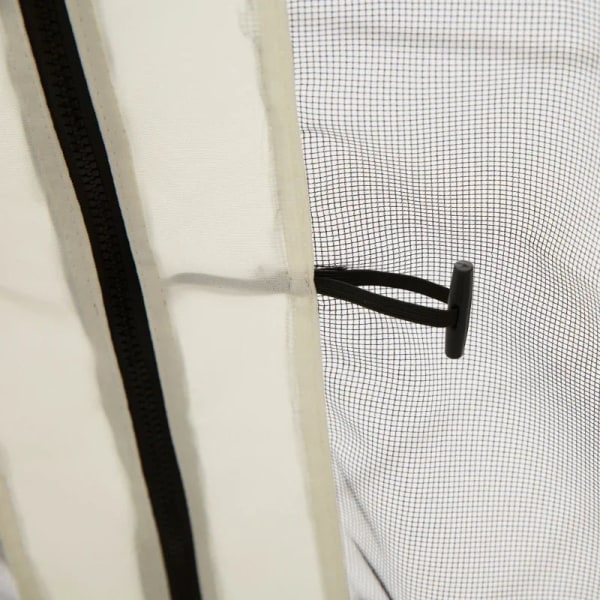 Rootz Erstatningspavillonet - Meshgardin - Havepavillonfluenet - Gardin med lynlåse - Polyester - Sort - 352cm x 207cm