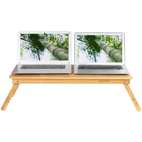 Rootz Laptop Bord Bambus - Rootz - Højdejusterbar Og Sammenfolde