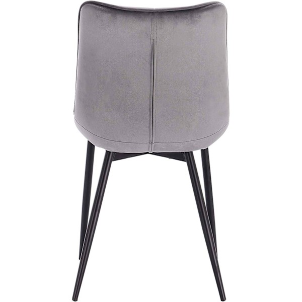 Rootz Set med 8 matstolar - Sammetsstolar - Metallstolar - Exceptionell komfort - Hållbar och robust - Mångsidig design - 85,5 cm x 46 cm x 40,5 cm