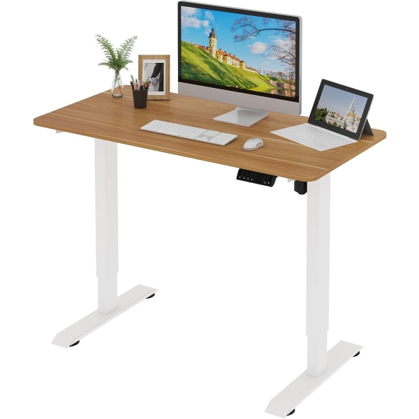 Rootz Højdejusterbart elektrisk skrivebord - Ergonomisk stående skrivebord - Smart Workstation - Hukommelsesindstillinger, Anti-kollision, støjsvag dr