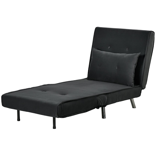 Rootz vilstol - Fåtölj - Enkelsäng - Ultimate Comfort - Justerbart ryggstöd - Sammetstyg - 77cm x 88cm x 83cm