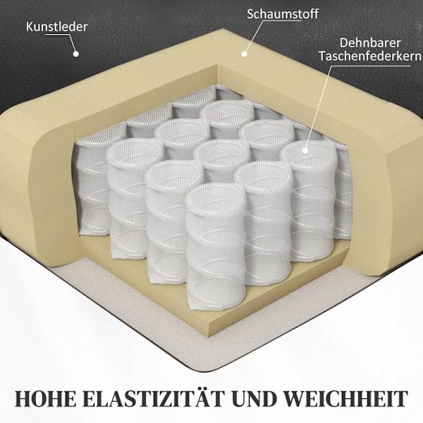 Rootz Massage Hvilestol - TV Lænestol - Kunstlæder - Ultimate Comfort - 89L x 99W x 106H cm