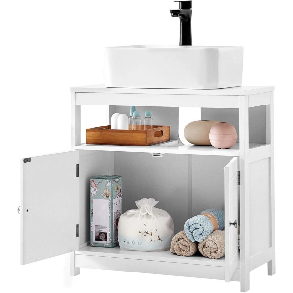 Rootz Tvättställsunderskåp - Badrumsskåp - Underskåp - Skandinavisk - Vit - MDF - 60 x 30 x 60 cm