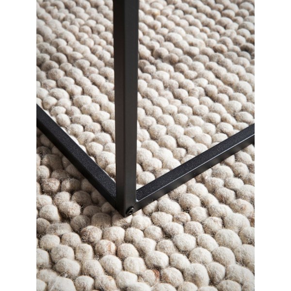 Rootz Modern soffbord - Matt Black Look - Styliskt svart soffbord - Robust metallram - 120 cm x 60 cm x 38 cm