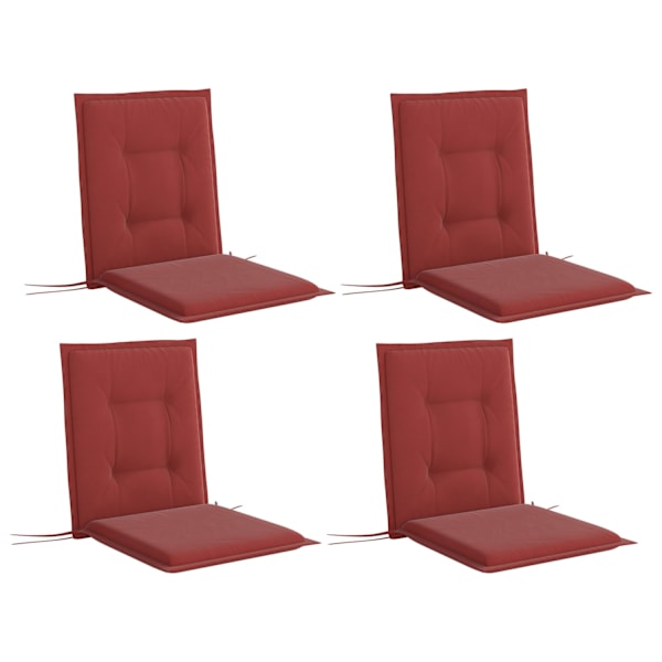 Rootz 4 -styckesstolkudde - stolkudde - utomhusdyna - UV -resistent - 108 cm x 50 cm x 5 cm