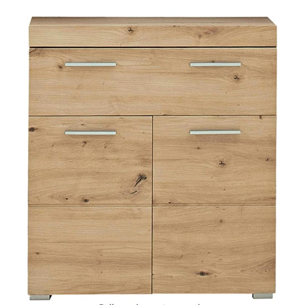 Rootz Badeværelsesskab - Skab - Højglans - 73 x 79 x 31 cm White High gloss