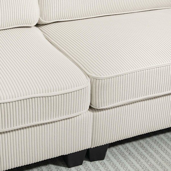 ROOTZ 3 -SEATER SOFA - Stue Couch - White Sofa - Optimal support - 227 x 84 x 87 cm