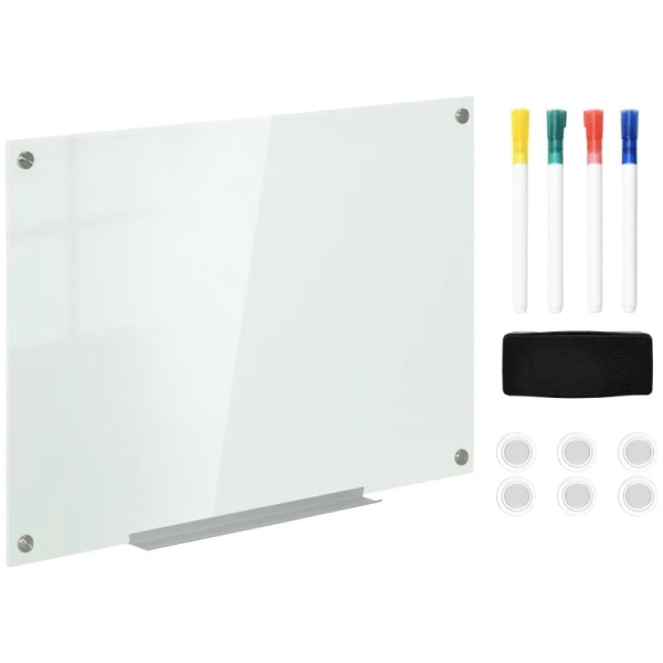 Rootz Glas Whiteboard - Memo Board - Whiteboard - 4 kuglepenne -
