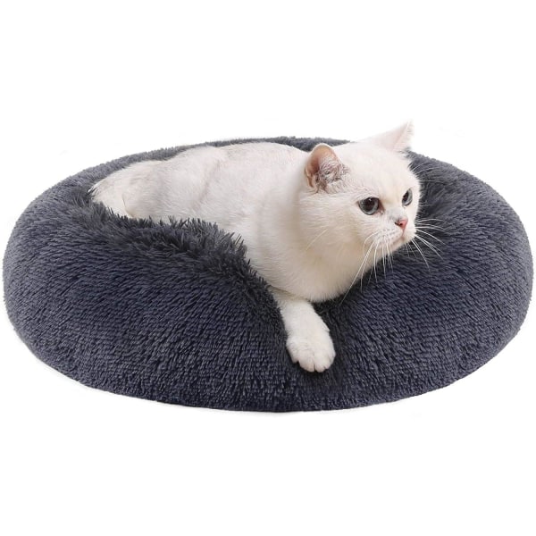 Rootz Pet Bed - Koiran sänky - Kissan sänky - Pehmeä pehmo - Tummanharmaa - 50 x 20 cm