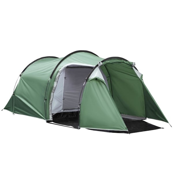 Rootz Campingtelt - Grøn, Sort - Polyester, Pe, Glasfiber - 167,71 cm x 81,1 cm x 60,62 cm