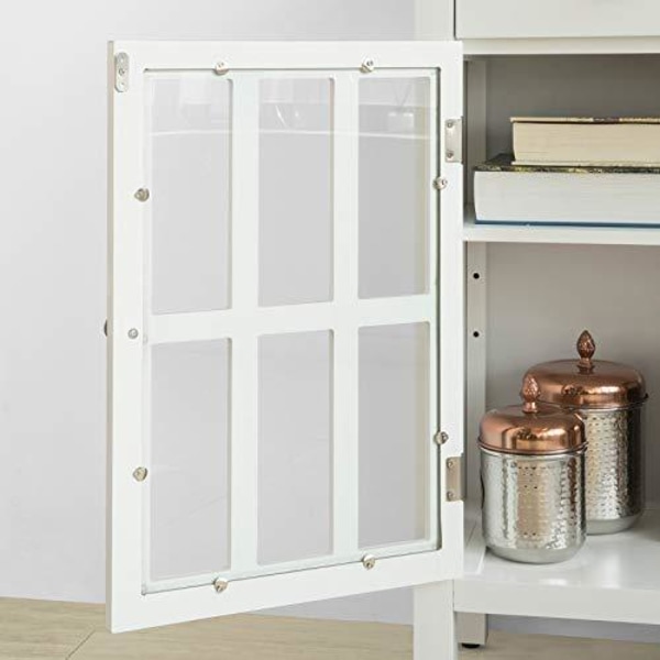 Rootz White Sideboard Förvaringsskåp Skåp 2 lådor 2 luckor