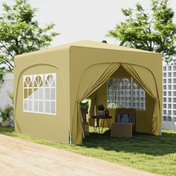 Rootz 3x3m Pop -Up Garden Tält - Outdoor Gazebo - Party Tent - UPF50+ Protection - 300cm x 300 cm x 273 cm
