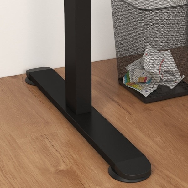 Rootz elektrisk stående skrivebord - Højdejusterbart skrivebord - Sit Stand-skrivebord - Ergonomisk arbejdsstation - 140 cm x 70 cm x 72-116 cm