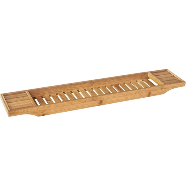 Rootz Bamboo Badekarstativ - Caddy Bakke Badeværelseshylde - Længde 80 cm