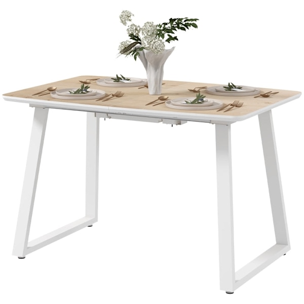 Rootz hopfällbart matbord - utdragbart bord - industribord - platsbesparande - 120cm till 160cm x 80cm x 76cm