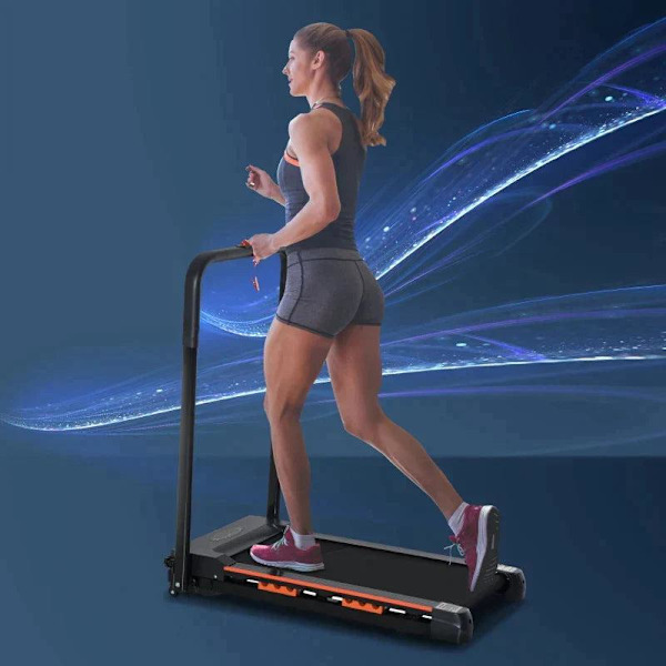 Rootz Løbebånd - Elektrisk Løbebånd - Elektrisk Løbebånd Med LCD Display - Sammenfoldelig fitnessmaskine - Stål - Sort - 105 x 56 x 108,5 cm