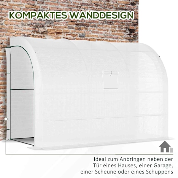 Rootz 3 Tier Greenhouse - Garden Greenhouse - Plant Shelter - UV Resistent - 300 cm x 150 cm x 213 cm