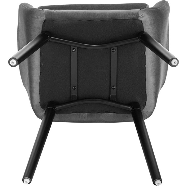 Ergonominen Rootz-ruokailutuoli - Mukavat istuimet - Tyylikkäät huonekalut - Samettiverhoilu - Helppo koota - Tukee jopa 120 kg - 81 cm x 40 cm x 42 c
