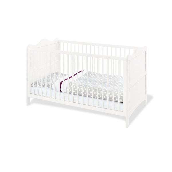 Rootz Nursery Set 'Florentina' - Cot Bed - Changing Unit - Convertible Design - Dimensioner: COT 146x76x85cm, skiftende enhed 130x77x101cm, garderobe