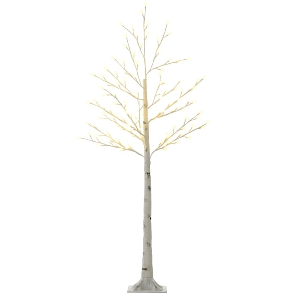 Rootz Illuminated Artificial Light Tree - LED Light Tree - Forbelyst juletræ - Foldbare grene - Varmhvide lys - 20cm x 20cm x 150cm