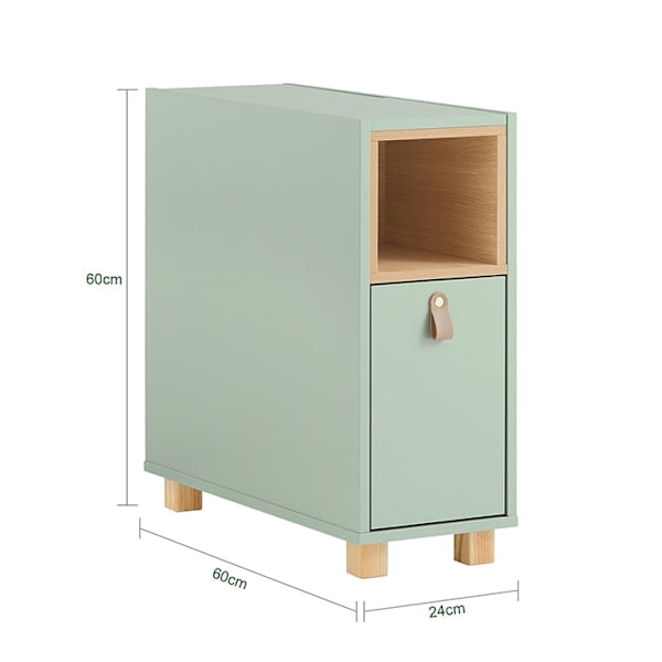 ROTZ SOFA SIDA TABLE - END TABLE - Sängbordet - 3 lådor för förvaring - Pine MDF Stabilitet - 24 x 60 x 60 cm